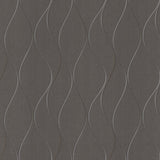 Antonina Vella Wavy Stripe Gray Wallpaper