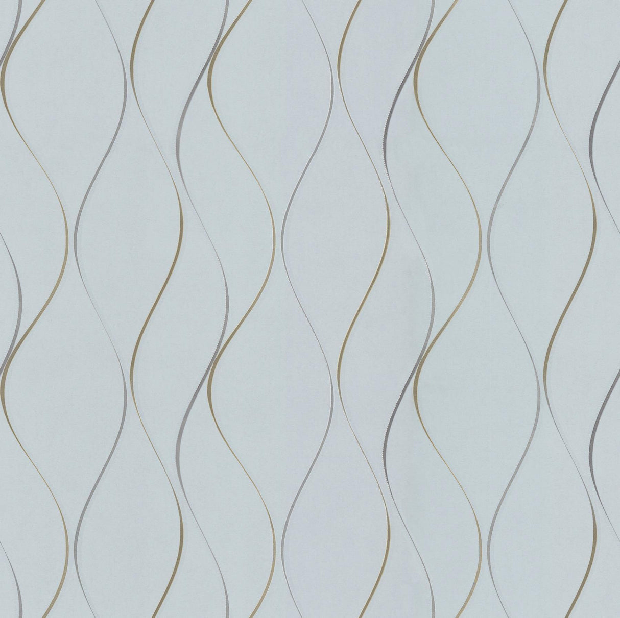 Antonina Vella Wavy Stripe Light Blue Wallpaper