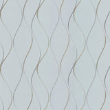 Antonina Vella Wavy Stripe Light Blue Wallpaper