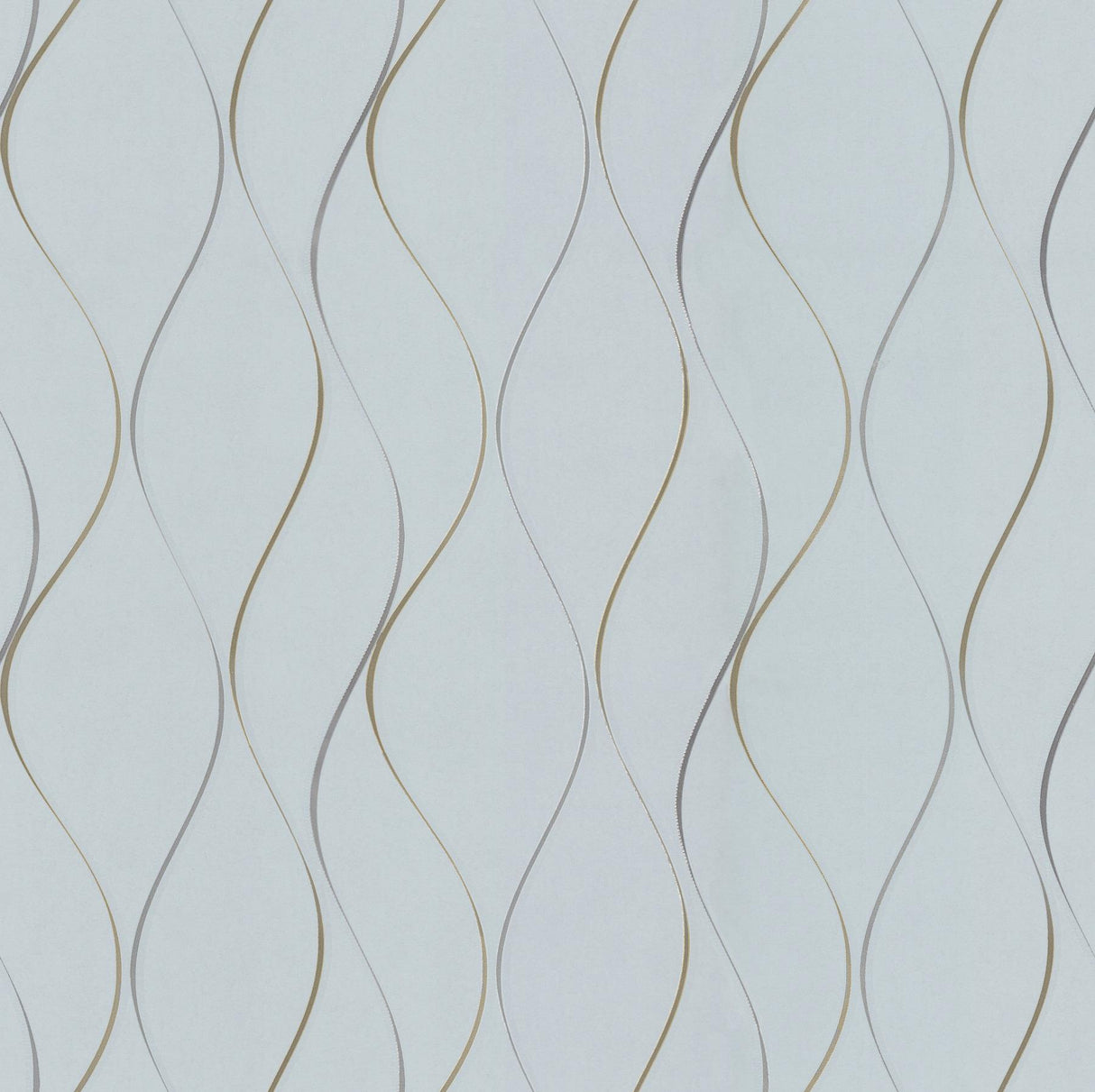 Antonina Vella Wavy Stripe Light Blue Wallpaper