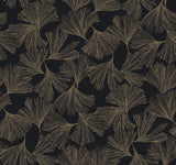 Antonina Vella Ginkgo Toss Black Wallpaper