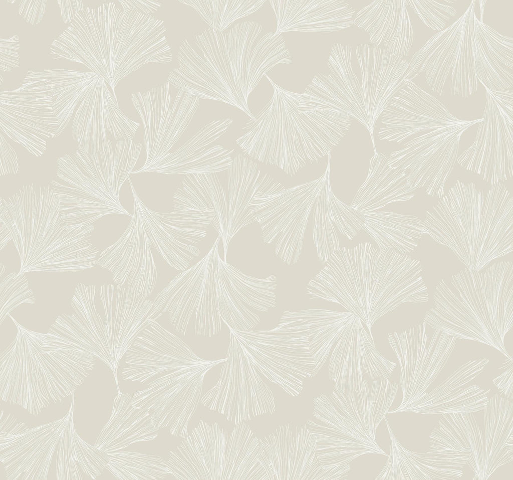 Antonina Vella Ginkgo Toss Glint Wallpaper
