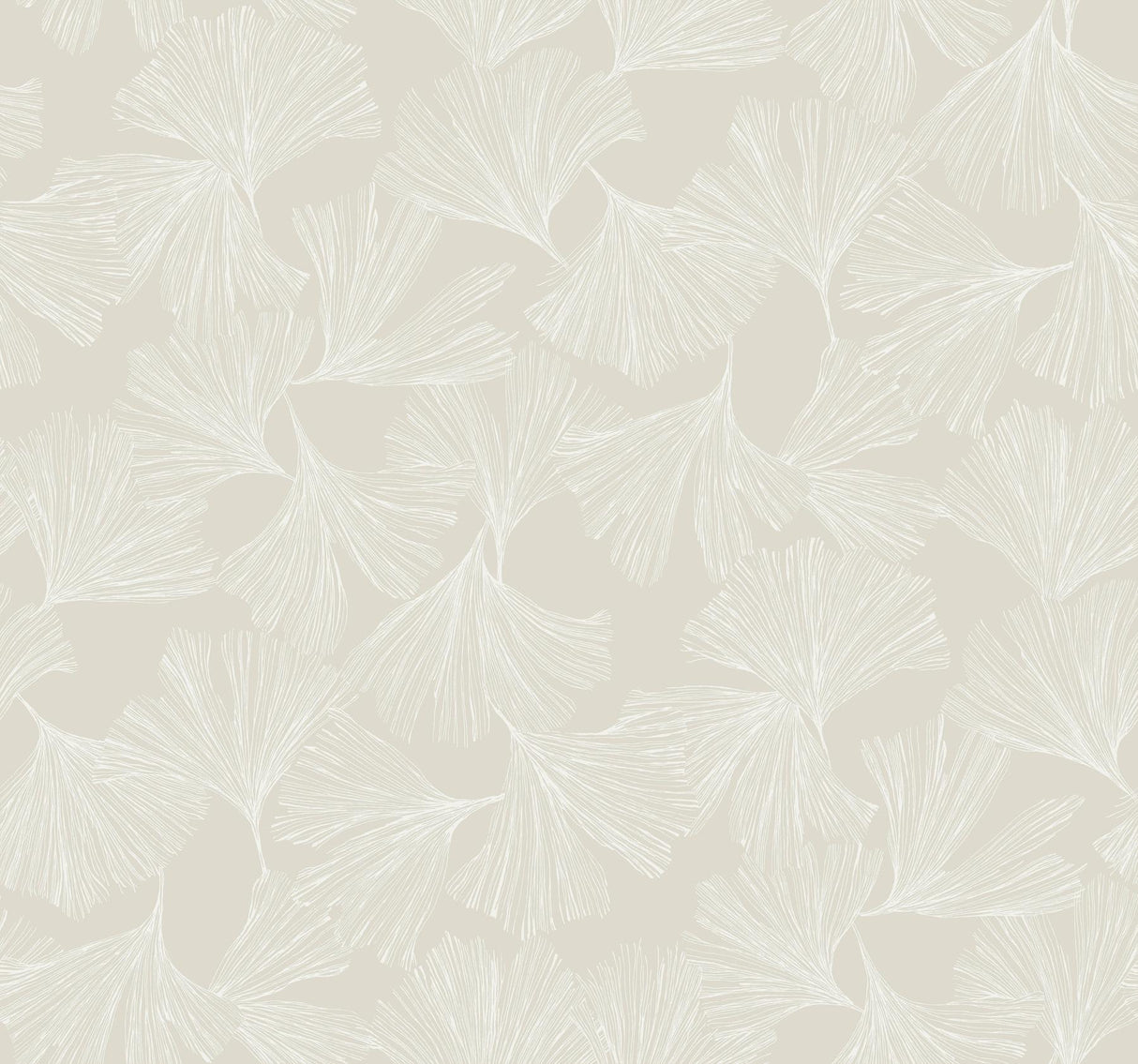 Antonina Vella Ginkgo Toss Glint Wallpaper