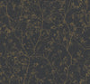 Antonina Vella Luminous Branches Black/Gold Wallpaper