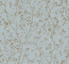 Antonina Vella Luminous Branches Blue/Gold Wallpaper