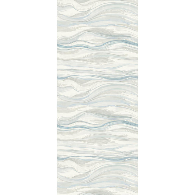 Antonina Vella Currents Mural Blue Wallpaper