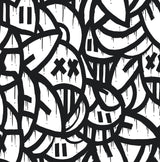 Brewster Home Fashions Black Bold Arrangements Peel & Stick Wallpaper