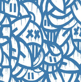 Brewster Home Fashions Blue Bold Arrangements Peel & Stick Wallpaper