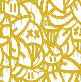 Brewster Home Fashions Yellow Bold Arrangements Peel & Stick Wallpaper