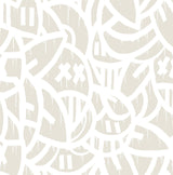 Brewster Home Fashions Cream Bold Arrangements Peel & Stick Wallpaper