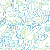 Brewster Home Fashions Multi Cool Floral Sequence Peel & Stick Wallpaper