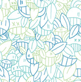 Brewster Home Fashions Floral Sequence Peel & Stick Multi Cool Wallpaper