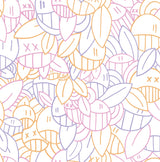 Brewster Home Fashions Floral Sequence Peel & Stick Multi Warm Wallpaper