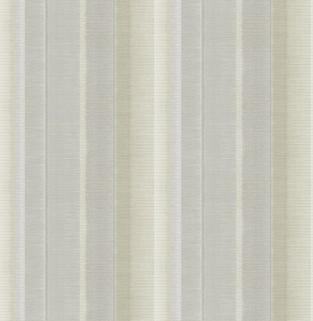 Brewster Home Fashions Flat Iron Stripe Silver Wallpaper