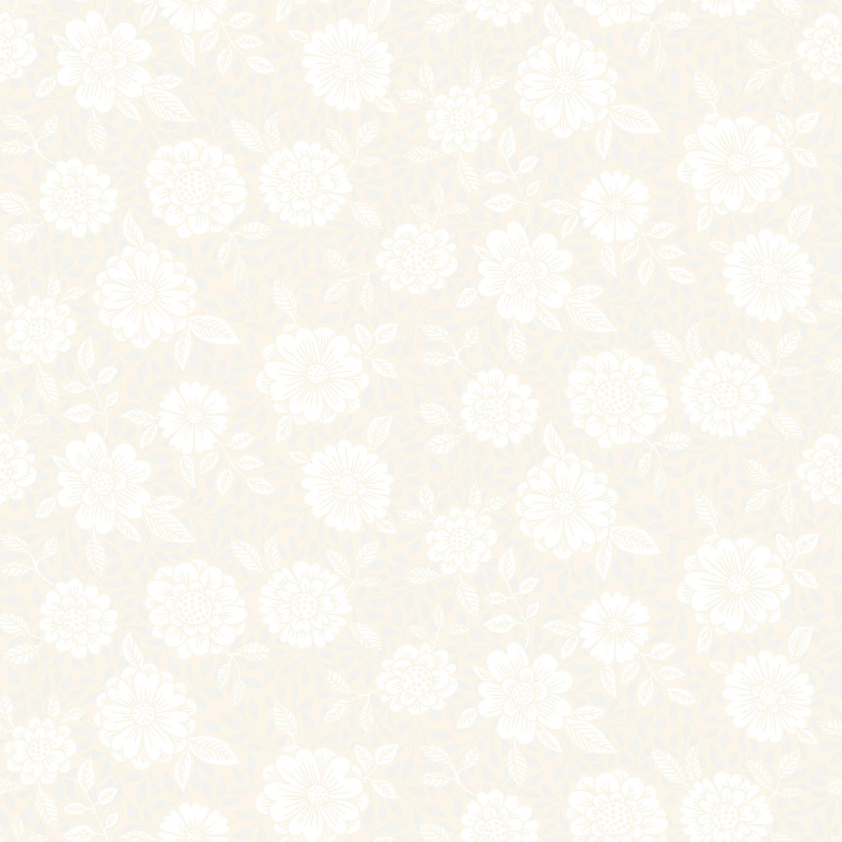 A-Street Prints Lizette Charming Floral Cream Wallpaper