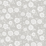 A-Street Prints Lizette Grey Charming Floral Taupe Wallpaper