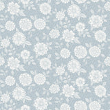 A-Street Prints Lizette Light Blue Charming Floral Wallpaper