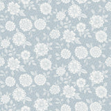 A-Street Prints Lizette Light Charming Floral Blue Wallpaper