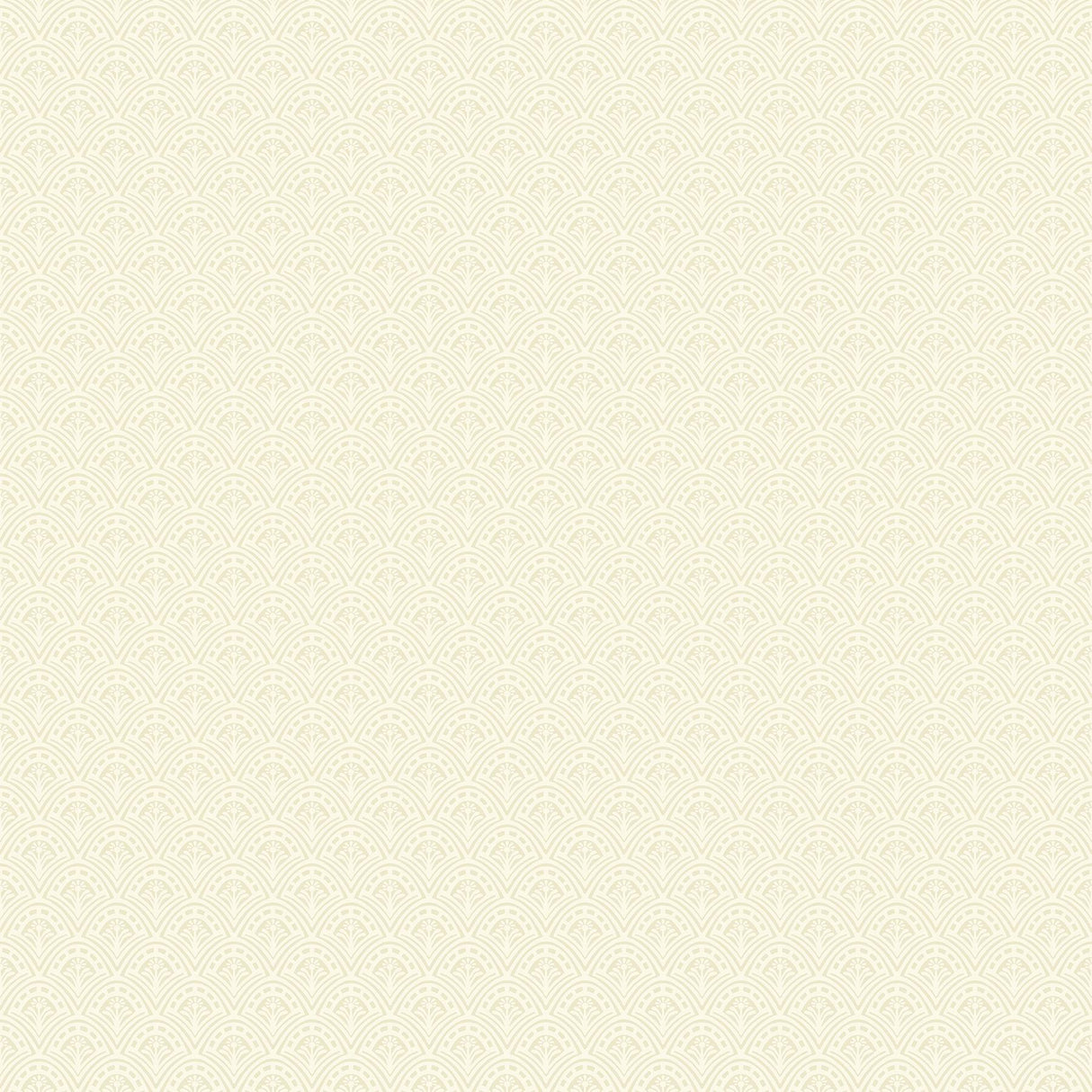 A-Street Prints Athena Scalloped Botanical Cream Wallpaper