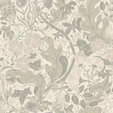 A-Street Prints Elise Light Grey Nouveau Gardens Wallpaper