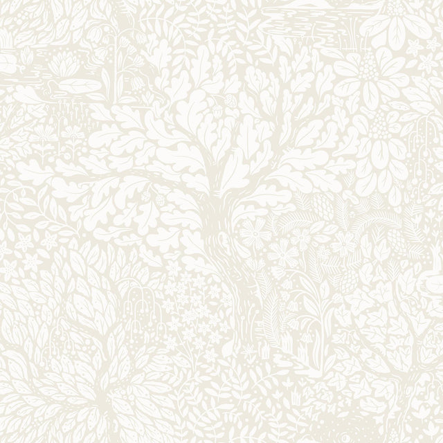 A-Street Prints Olle Cream Forest Sanctuary Wallpaper