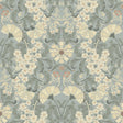 A-Street Prints Ojvind Light Blue Floral Ogee Wallpaper