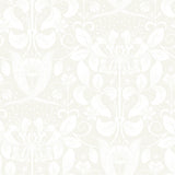 A-Street Prints Berit Bone Floral Crest Wallpaper