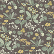 A-Street Prints Magdalena Charcoal Dandelion Wallpaper
