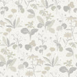 A-Street Prints Magdalena Light Grey Dandelion Wallpaper