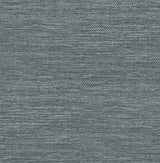 A-Street Prints Malin Dark Blue Faux Grasscloth Wallpaper