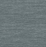 A-Street Prints Malin Faux Grasscloth Dark Blue Wallpaper