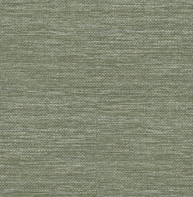 A-Street Prints Malin Moss Faux Grasscloth Wallpaper
