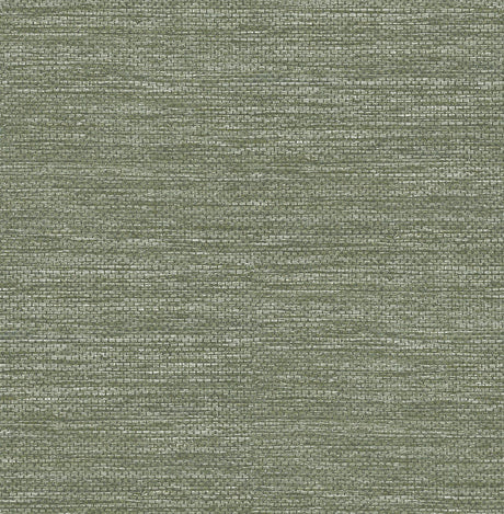 A-Street Prints Malin Faux Grasscloth Moss Wallpaper