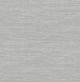 A-Street Prints Malin Light Grey Faux Grasscloth Wallpaper