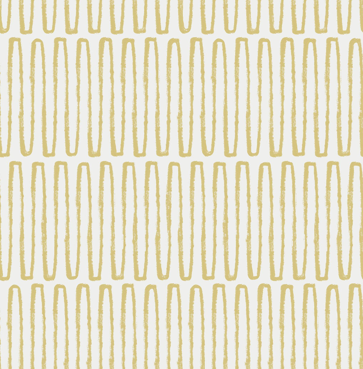 A-Street Prints Lars Mustard Retro Wave Wallpaper