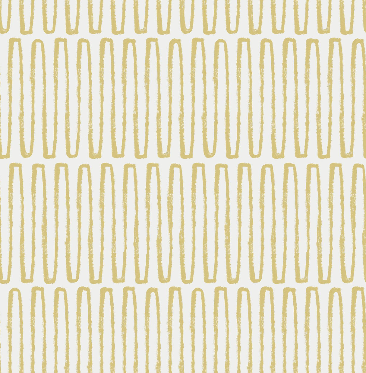 A-Street Prints Lars Retro Wave Mustard Wallpaper