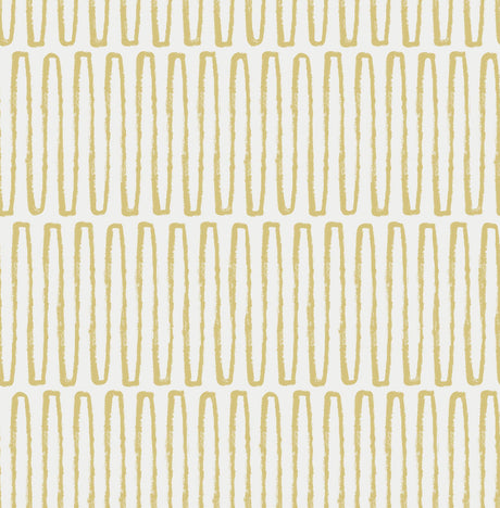A-Street Prints Lars Retro Wave Mustard Wallpaper