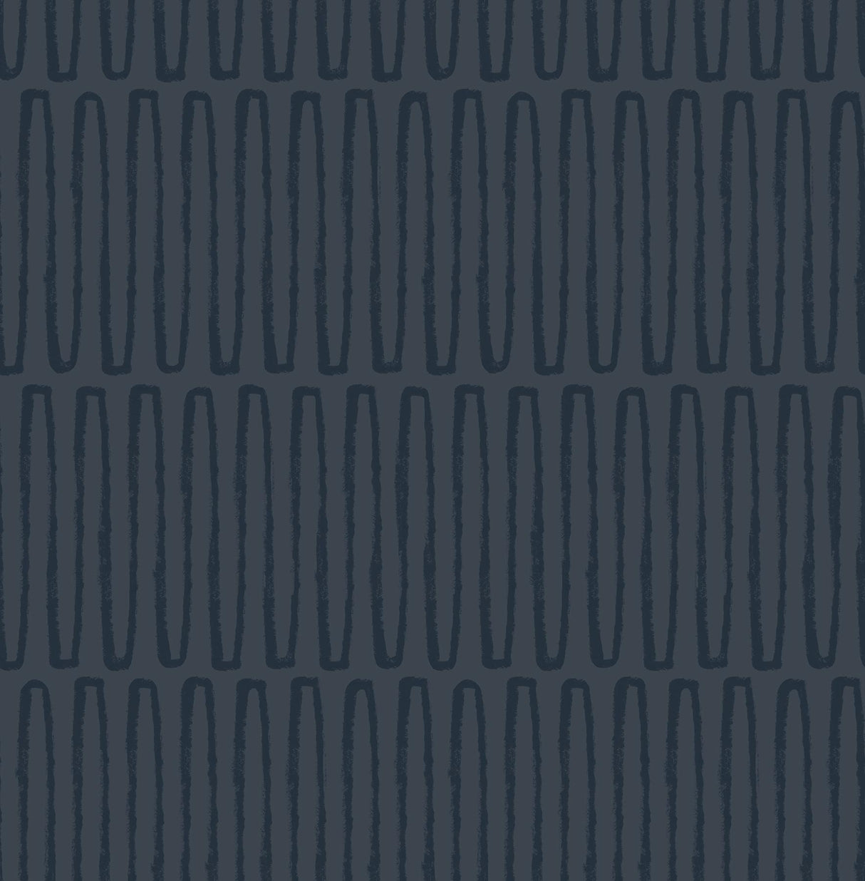 A-Street Prints Lars Retro Wave Navy Wallpaper