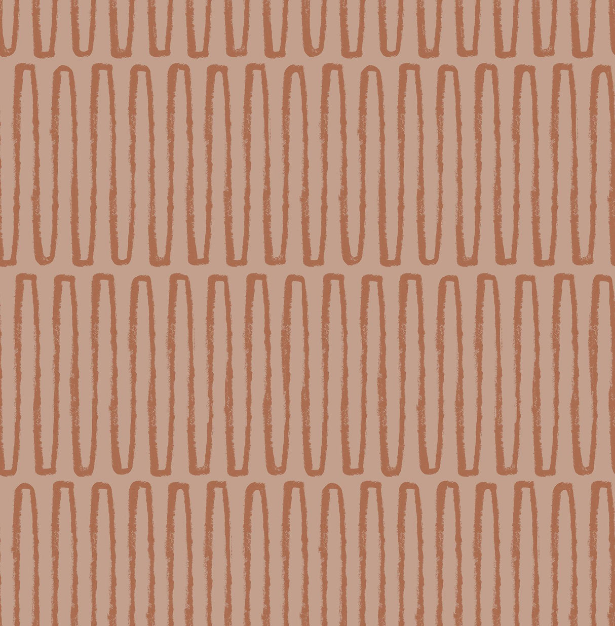 A-Street Prints Lars Coral Retro Wave Wallpaper