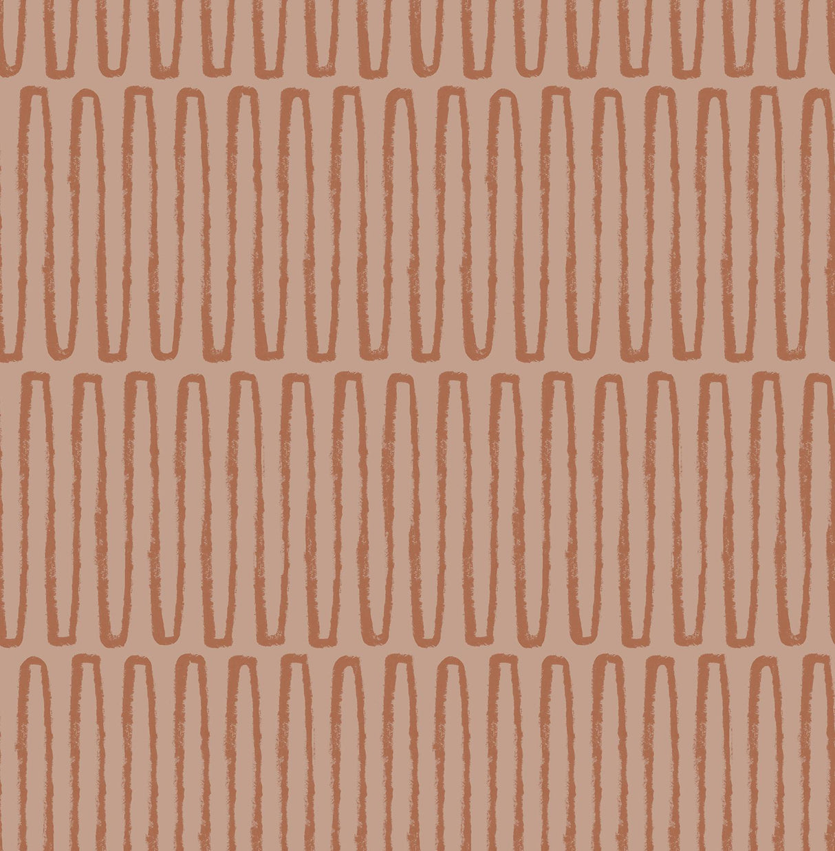 A-Street Prints Lars Retro Wave Coral Wallpaper
