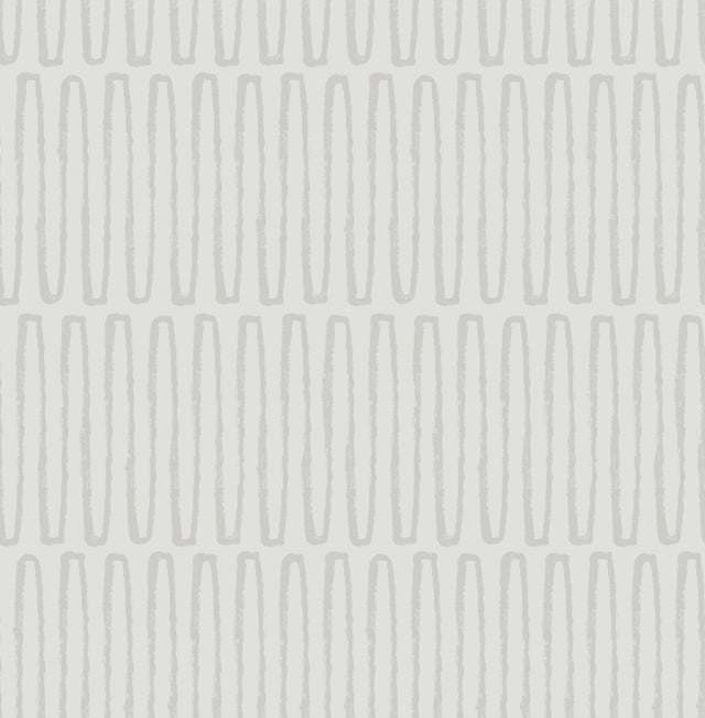 A-Street Prints Lars Light Grey Retro Wave Wallpaper