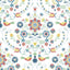 A-Street Prints Britt Multicolor Embroidered Damask Wallpaper