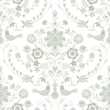 A-Street Prints Britt Embroidered Damask Neutral Wallpaper
