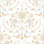 A-Street Prints Britt Peach Embroidered Damask Wallpaper