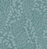 A-Street Prints Elin Sky Blue Berry Botanical Wallpaper