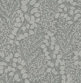 A-Street Prints Elin Charcoal Berry Botanical Wallpaper