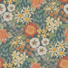 A-Street Prints Karina Teal Wildflower Garden Wallpaper