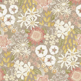 A-Street Prints Karina Wildflower Garden Neutral Wallpaper
