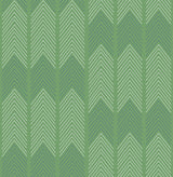 A-Street Prints Nyle Green Chevron Stripes Wallpaper