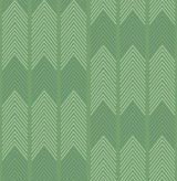 A-Street Prints Nyle Chevron Stripes Green Wallpaper